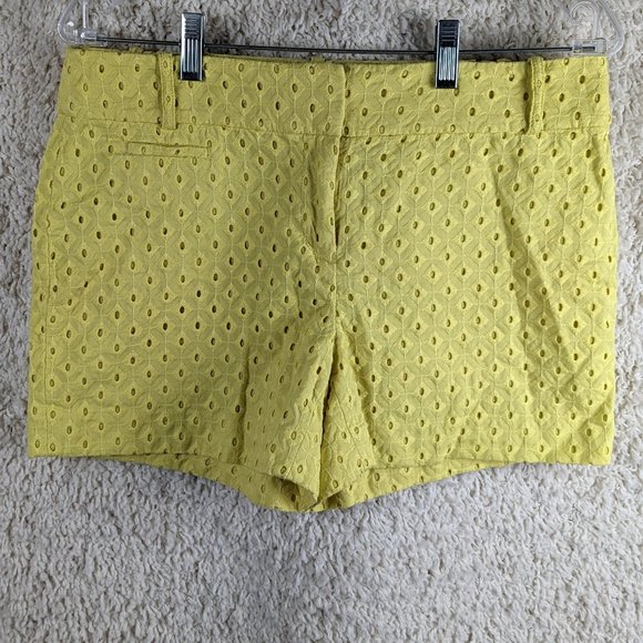 Loft* Women's Multi-Hole Design (Lined) 3 Closed Pocket Belt Loop Shorts~ Size 4 - Picture 1 of 11